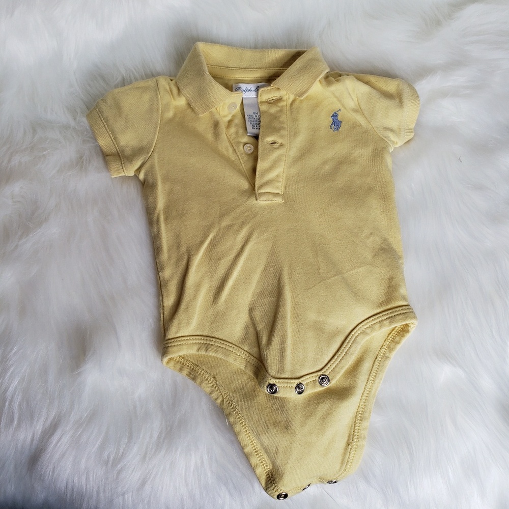 6 month Ralph Lauren Collar Onesie